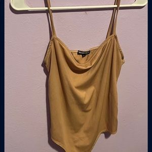 Nude Spaghetti Strap Body Suit